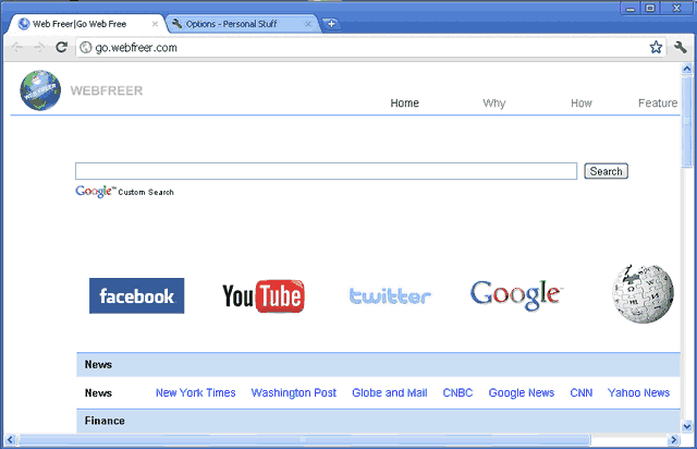 WebFreer：一款新的翻墙浏览器